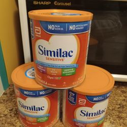 Three Cans Of Similc Sensitive 12.5 Oz