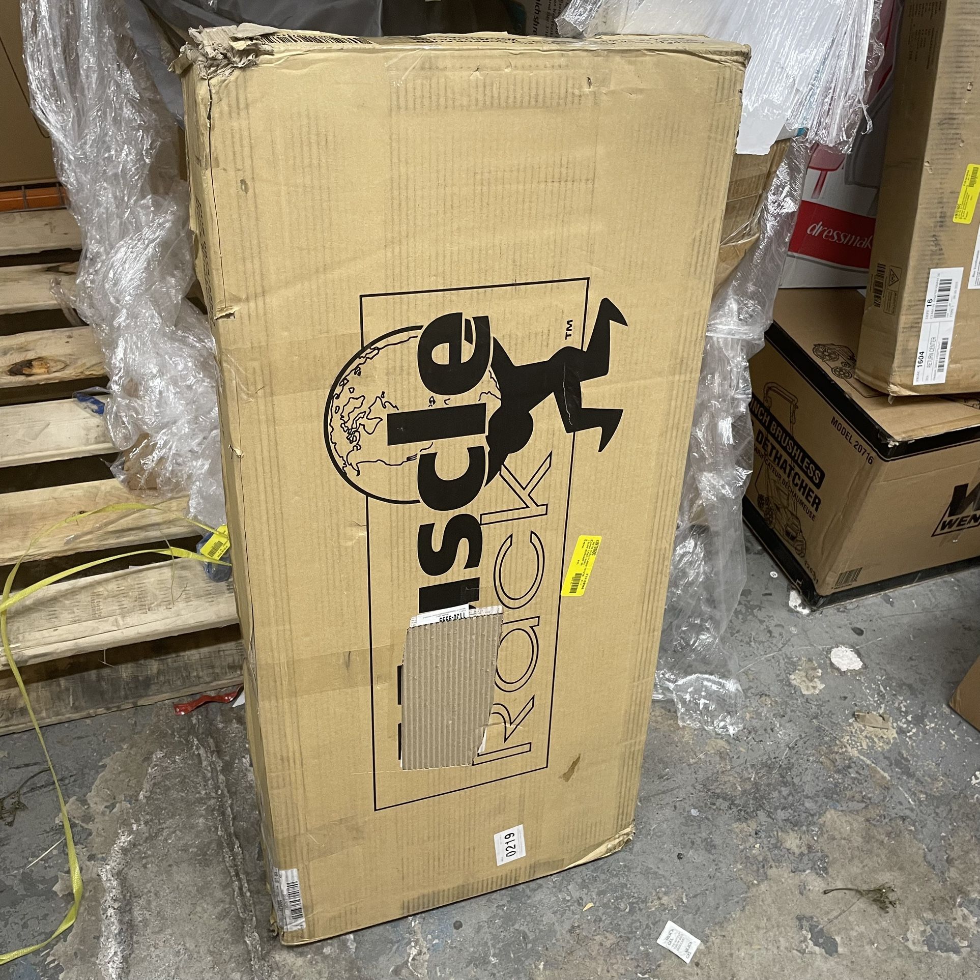 Muscle Rack 36"W x 18"D x 60"H 4-Shelf Steel Freestanding Shelves; Silver(AS-IS)