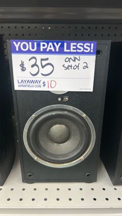 ONN Bookshelf Speakers Set of 2