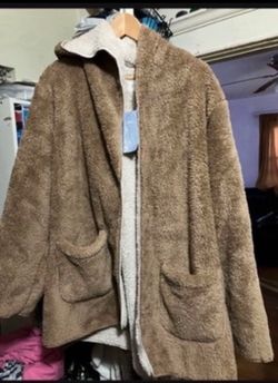 $35, New Women’s fleece coat size L/XL