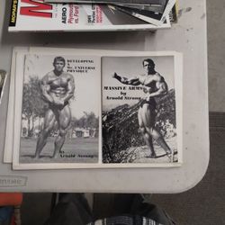 Arnold  Strong Vintage Workout Booklets Collector's Item