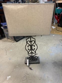 Wrought iron lamps