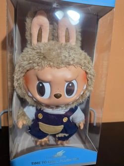 POP MART The Monsters Labubu Time To Chill Plush Vinyl Face Figure WITH BOX