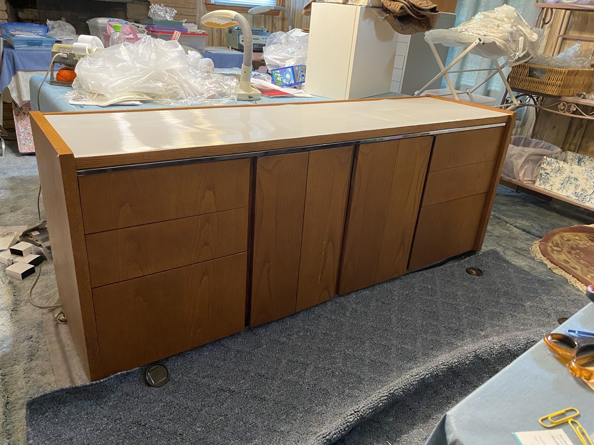 Oak Credenza