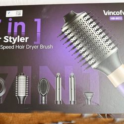 New, Vincofy 7in 1 Blow Dryer Brush and Hair Dryer, Hot Hair Styler with Negative Ion Hair Straightener