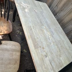 Wooden Table And Chairs Set