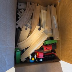 Ikea Wooden Train For Kids Track And Cars