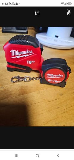 Milwaukee 16ft Tape Measure & 6ft Keychain Set