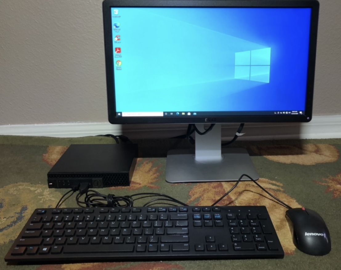 Win11 Desktop Computer - Includes Monitor Keyboard Mouse. Same OS On Laptop And Tablets