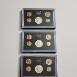 1968 , 1969 , 1970 Silver Proof Sets - Proof Set Coins