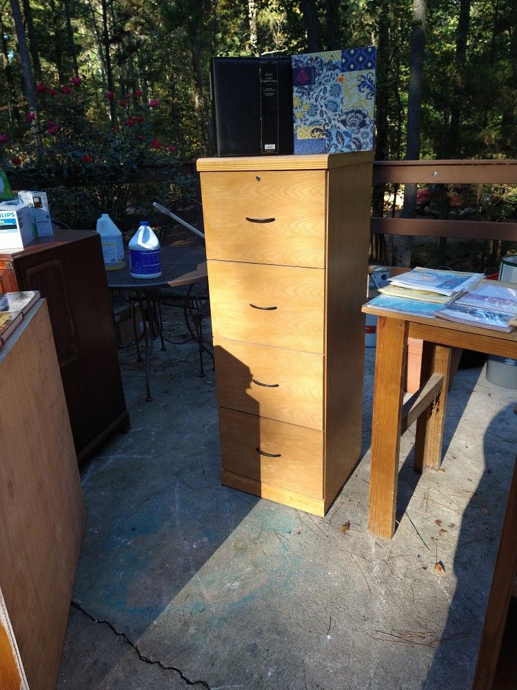 Large Four Drawer Filing Cabinet