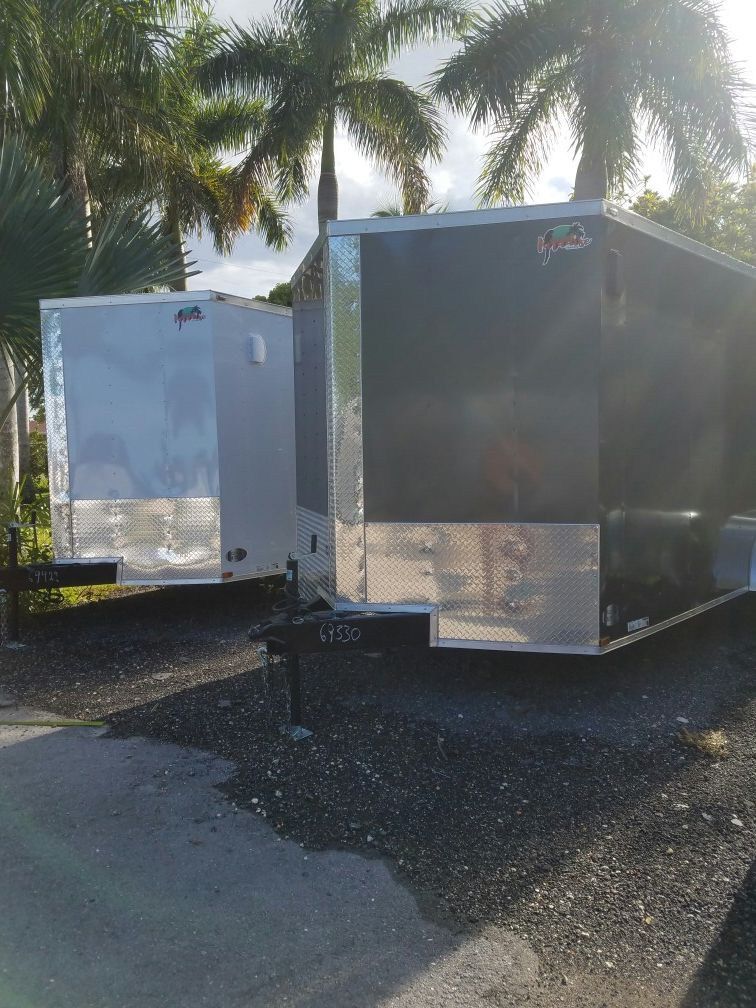 7x12 TA ENCLOSED TRAILER NEW 2019