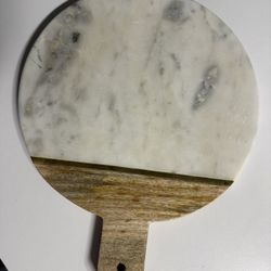 Sierra Faux Wood and Marble Serving Board