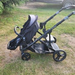 double stroller and car seat