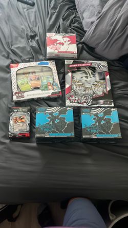 Tons Of Pokémon ETB boxes Packs And Poster Collection