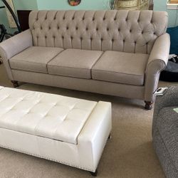 England Full Size Couch & Ottoman 