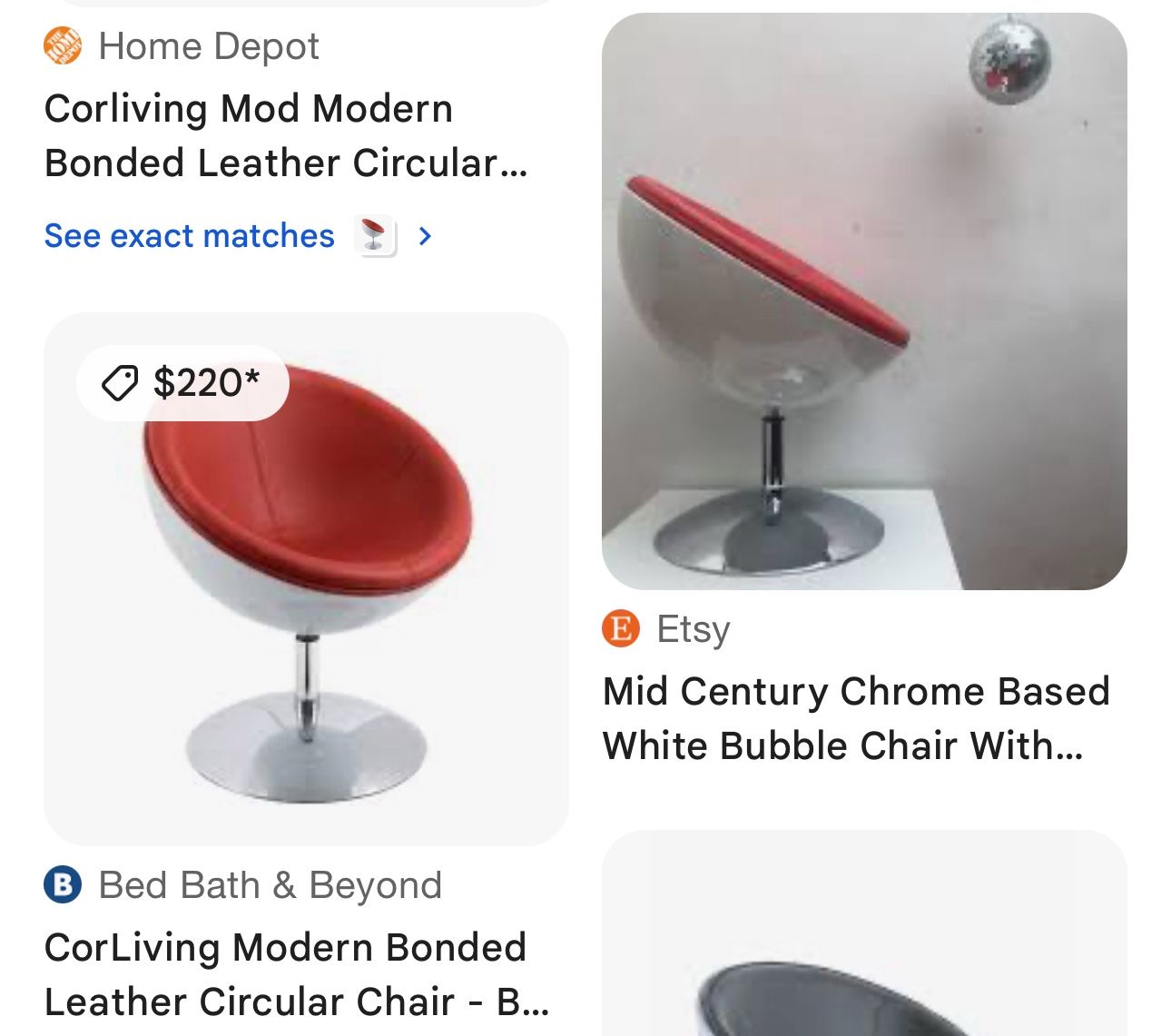 Corliving Mod Circular Chair
