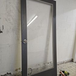Glass Gray Door 
