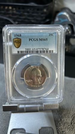 1968 MS 65 PCGS graded quarter
