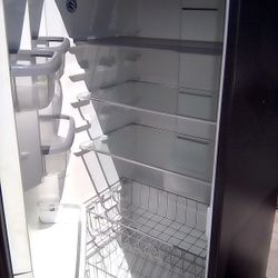UP RIGHT FREEZER FLAT BLACK MINT CONDITION WORKING EXCELLENT DELIVERY INCULED TOTAL PRICE $1000