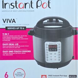 Instant Pot VIVA 6 Quart 9 in 1 Pressure Cooker New