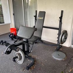 Barbell Weight Set And Bench