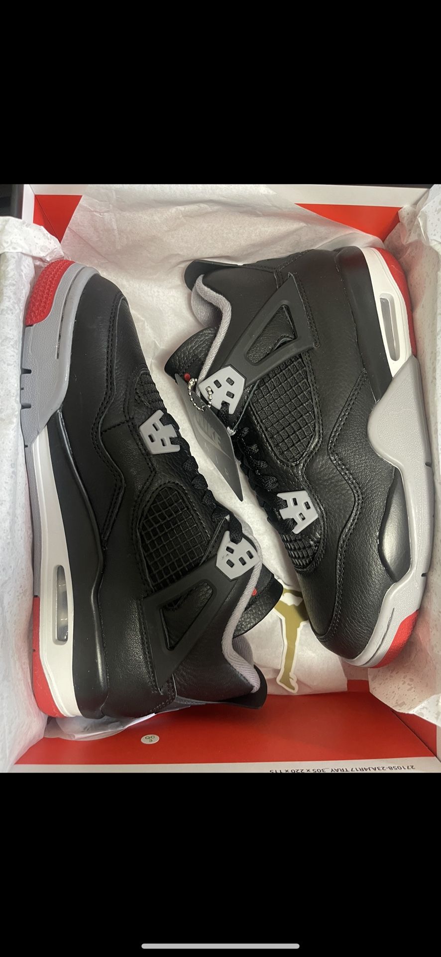 DS BRED JORDAN 4 GS SIZE 6.5Y