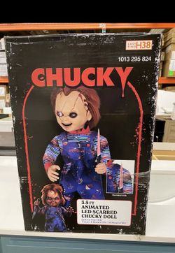Scarred Chucky Animatronic Home Dept New In Box
