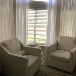 Swivel Accent Chair Set of 2 - NEW