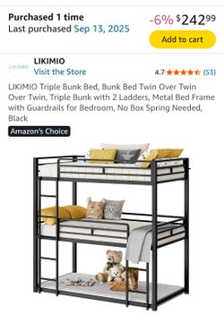 Bunk Bed 3 tier