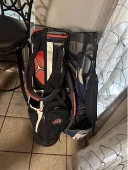 Golf Club Bag and Tees.