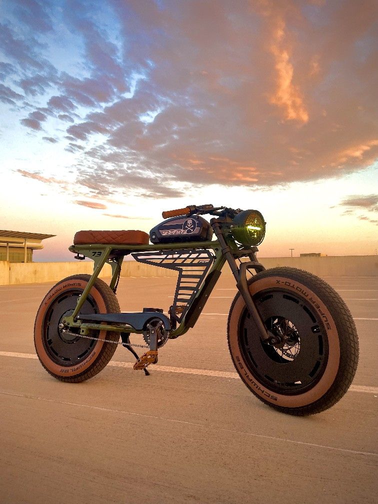 Custom Super73 S2 Cafe Racer MINT Adult Owner Super 73 S2 Electric Bike Bicycle