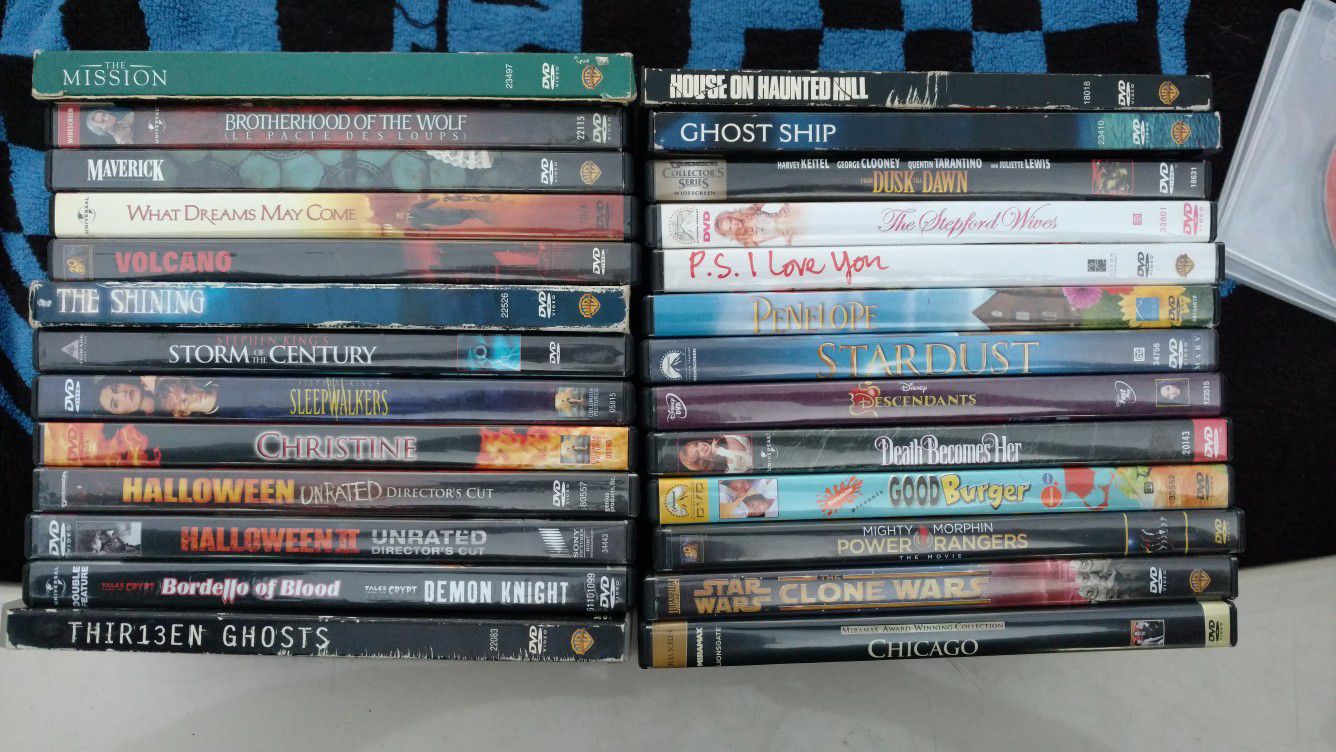 DVD Movies ($10 For All)