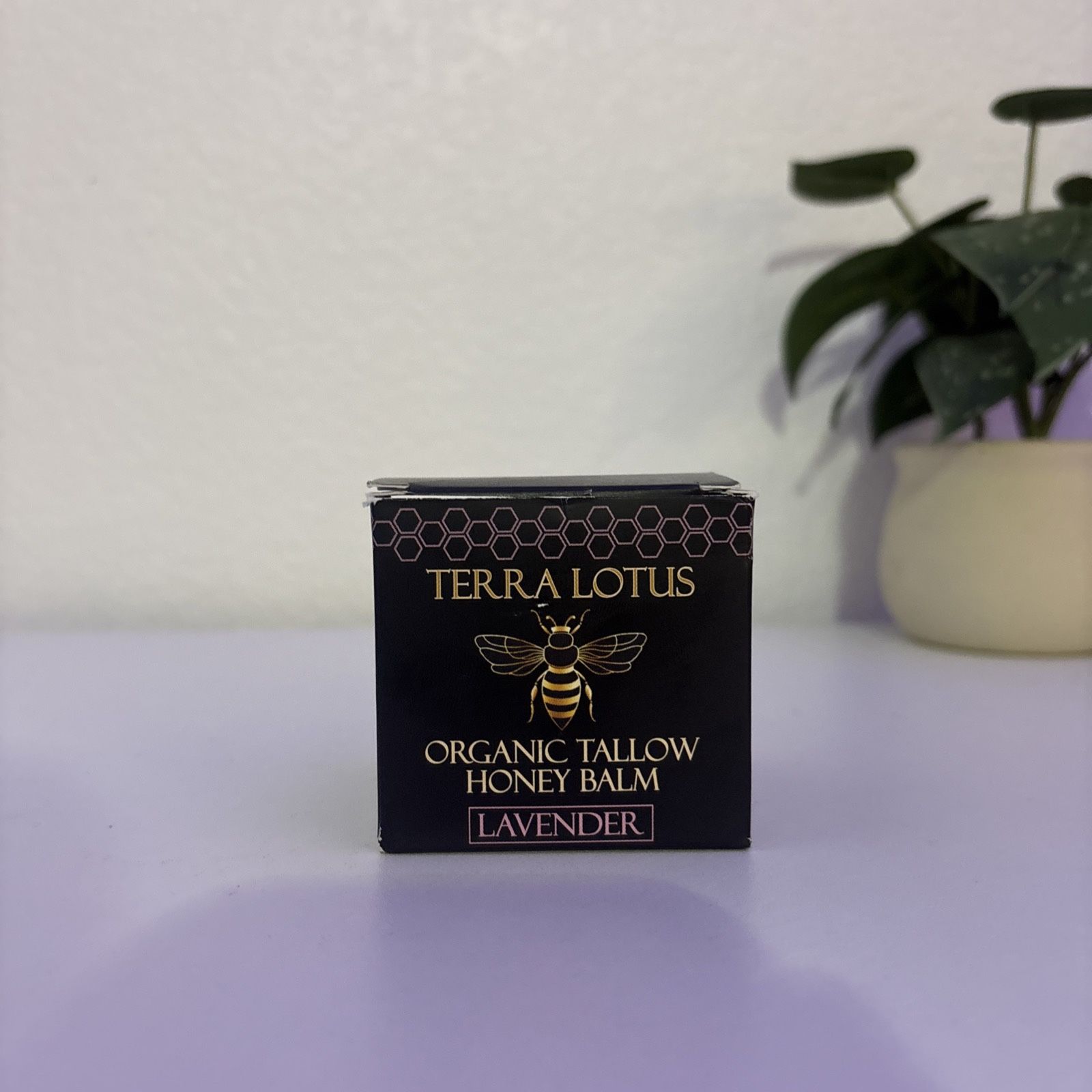 NEW Terra Lotus Organic Beef Tallow Balm with Raw Honey Lavender Moisturizing Cream