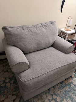 Modern grey living room chair