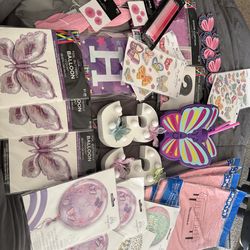 3rd butterfly birthday or 33rd birthday decorations