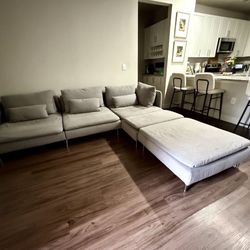 IKEA Sectional With Ottoman 