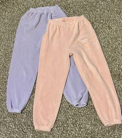 Girls Size 12–14 Soft & Comfy Sweatpants Bundle – Pink & Purple