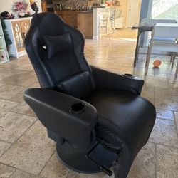 Gaming Recliner Chair w/ Cup Holders 