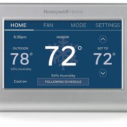 Honeywell Home RTH9585WF Wi-Fi Smart Color Thermostat, 7 Day Programmable, Touch Screen, Energy Star, Alexa Ready, open box never used 