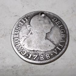 1788 Mexico 2 Reales Holed 