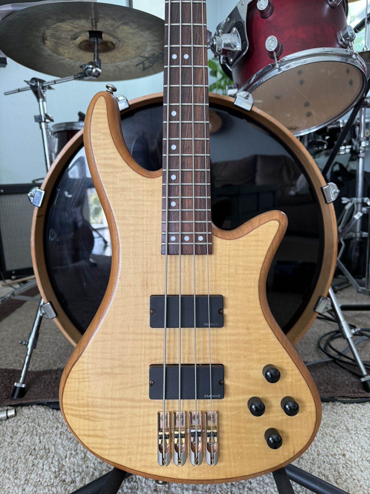 Schecter Custom-4 Bass – EMG HZ + Active EQ – $399. OBO