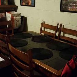 Kitchen Wooden Table With 6 Chairs