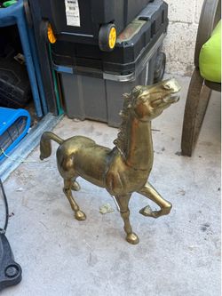 Brass horse