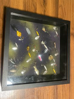 Fishing lure vintage lures shadow box Wall Art