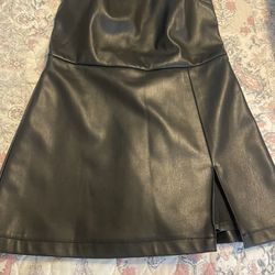AFRM Faux Leather Dress
