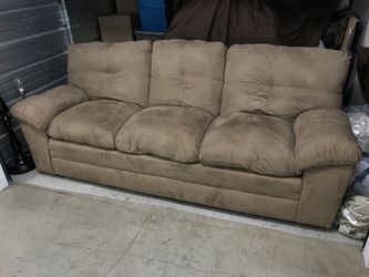 Tan microfiber couch for Sale in Plano TX OfferUp