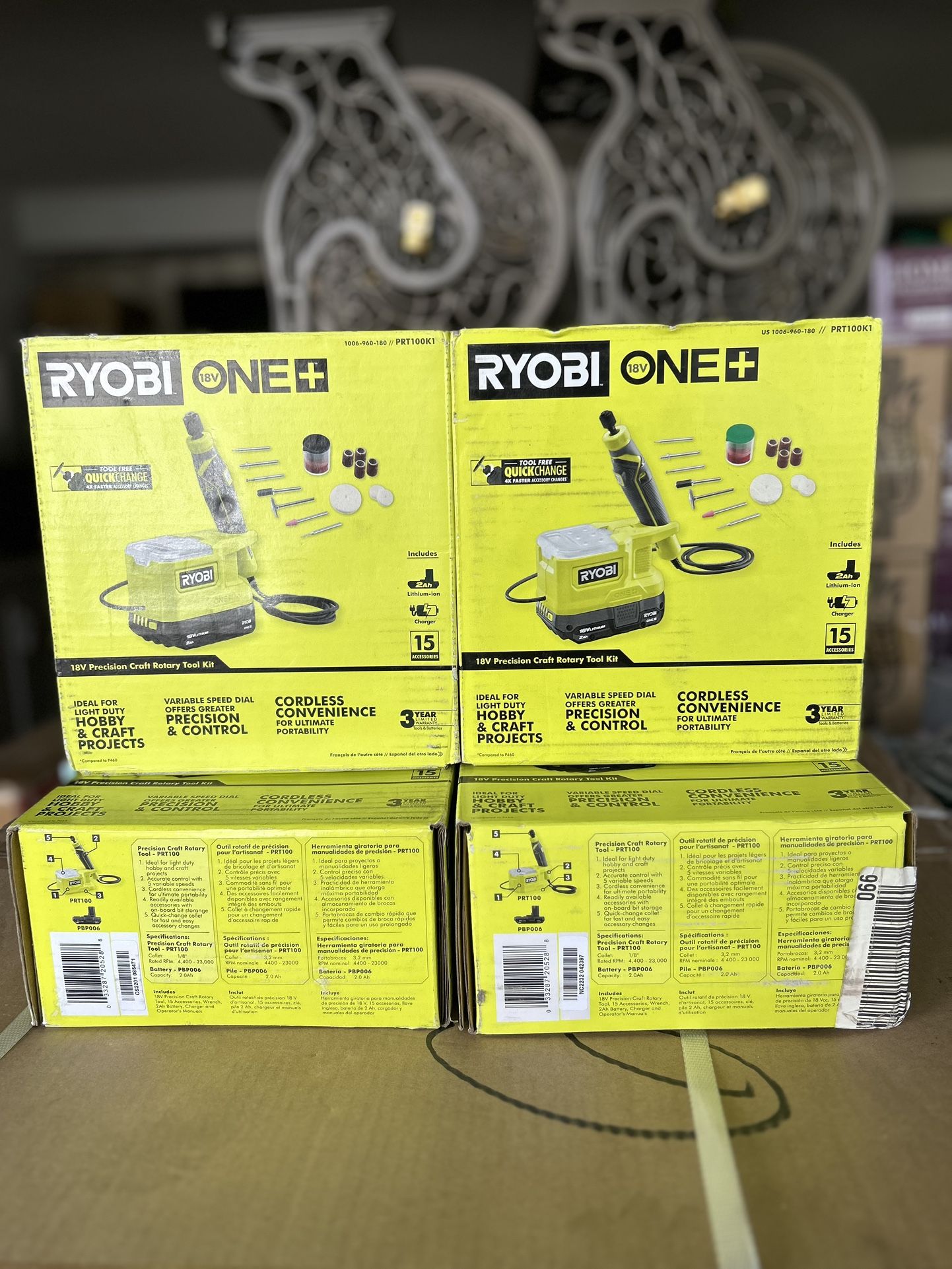 RYOBI Precision Craft Rotary Tool Kit ONE+ 18V PRT100K1