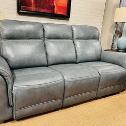 Sofa Reclining Sectional Leather Fabric 