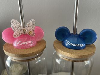Mickey & Minnie Straw Topper